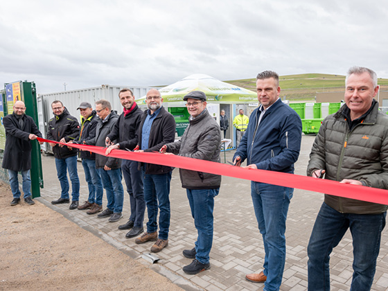 Feierliche Eröffnung des Wertstoffhofs Schwanebeck 
