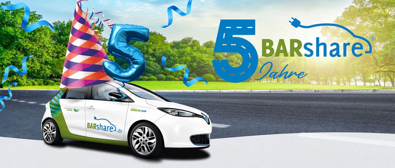 BARshare wird 5 Jahre alt - Aktion „Happy5“ zum Geburtstag