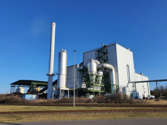 Das Holzkraftwerk (HoKaWe) in Eberswalde (Foto: Kreiswerke Barnim)