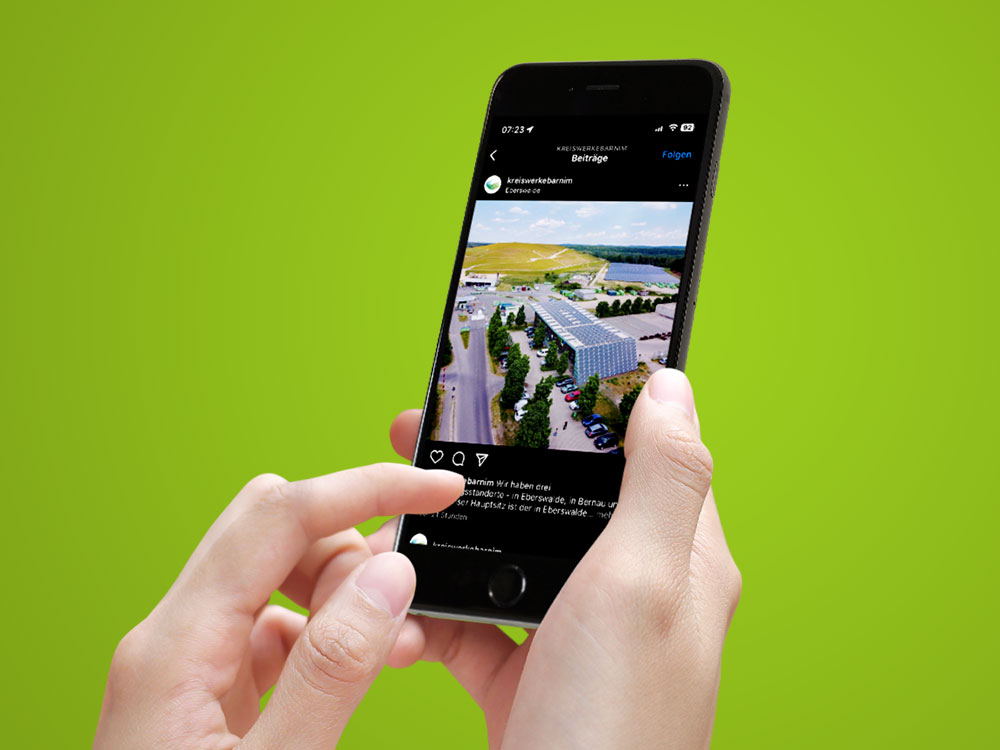 Kreiswerke Barnim jetzt mit eigenen Social-Media-Kanälen © Kreiswerke Barnim