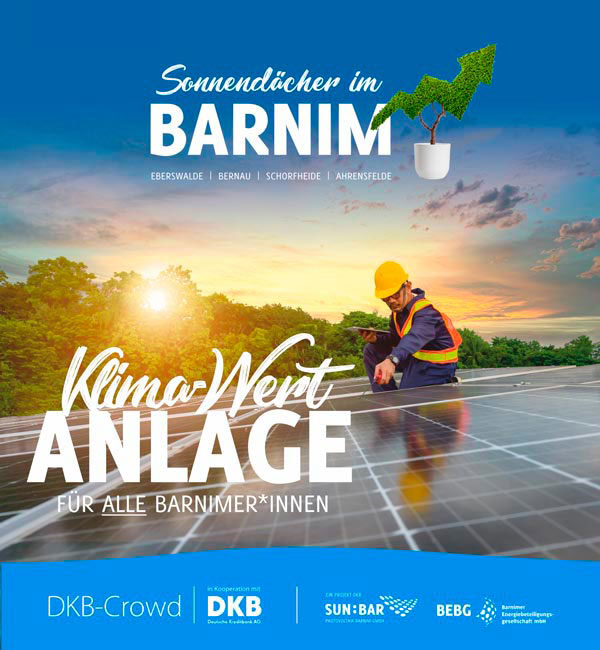 Sonnendächer im Barnim - Klima-Wert-Anlage für ALLE Barnimer*innen