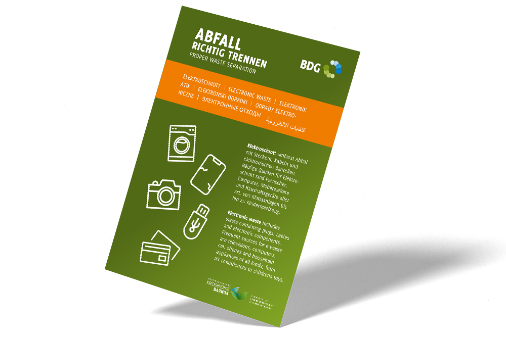Vorschau Plakat DIN A3 Abfall richtig trennen (Elektroschrott) Hochformat