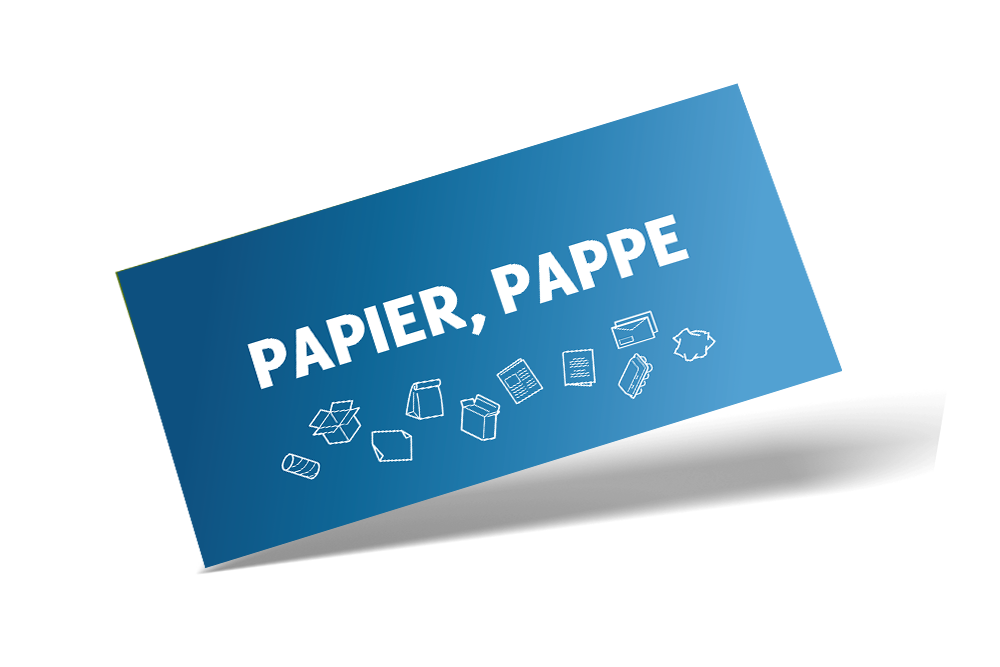 Aufkleber (Pappe, Papier) Querformat, Maße 200 x 100 mm