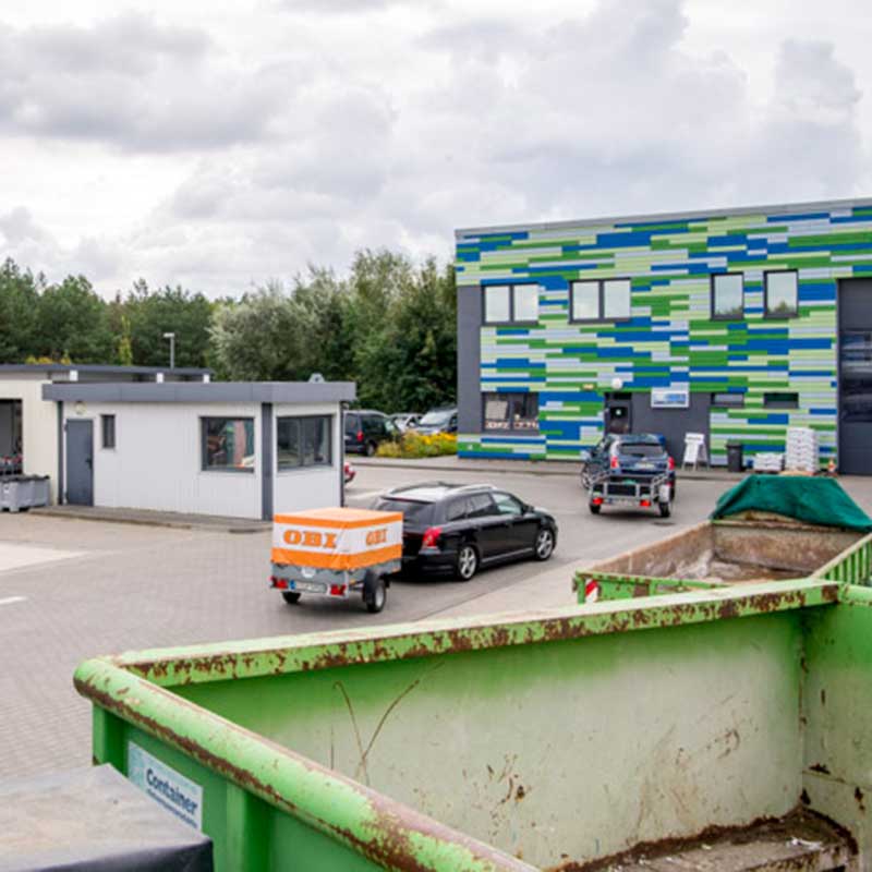 BDG Recyclinghof Bernau, Detailaufnahme