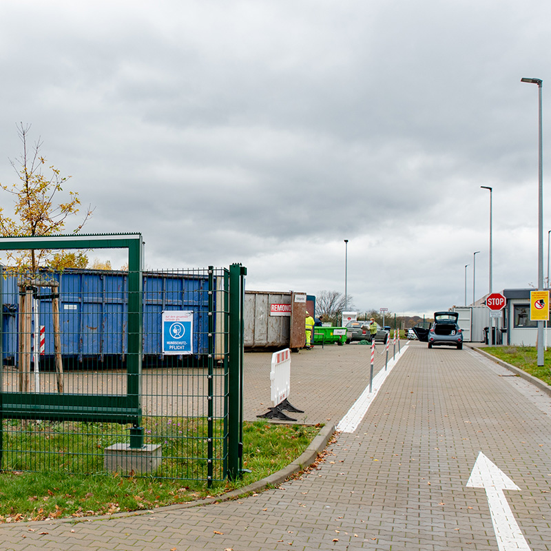 BDG Wertstoffhof Ahrensfelde, Außenansicht