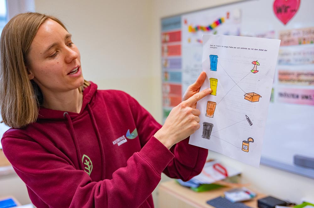 Abfall- und Recycling – „Ab(fall) in die Tonne!“
